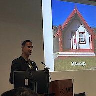 Dr Dan Hikuroa (University of Auckland) Keynote speaker on Mātauranga Māori and its potential role in Haumanutia Takutai – Coastal Restoration