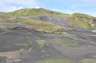 Feb 2015 (above) overlooking the site (facing south) showing the main restoration area.